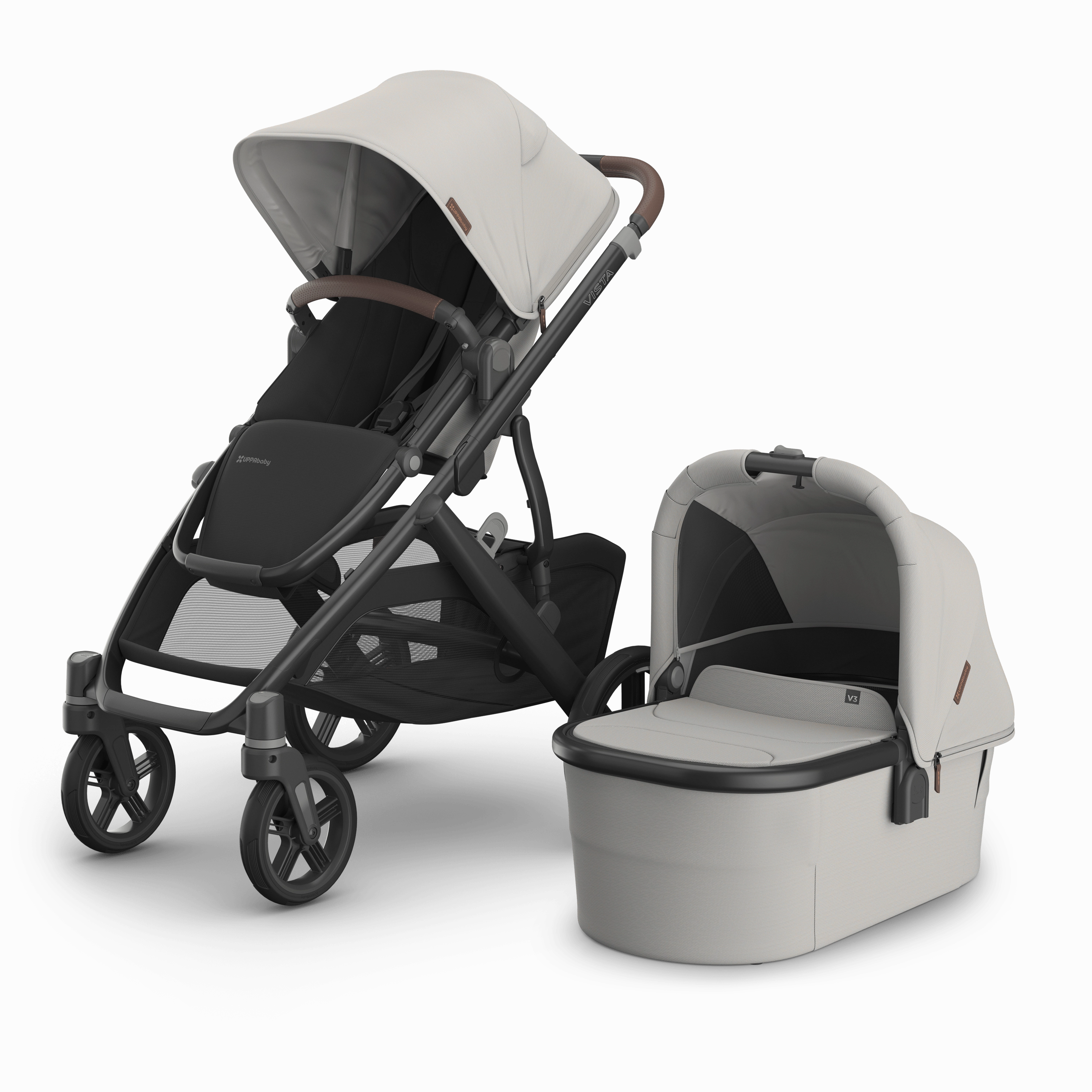 UPPAbaby Vista V3 Double Pushchair - Savannah
