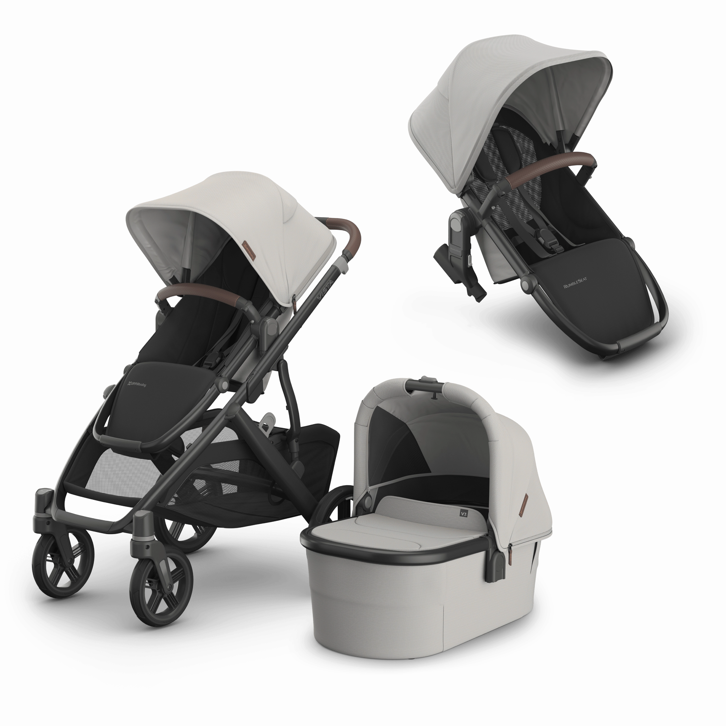 UPPAbaby Vista V3 Double Pushchair - Savannah