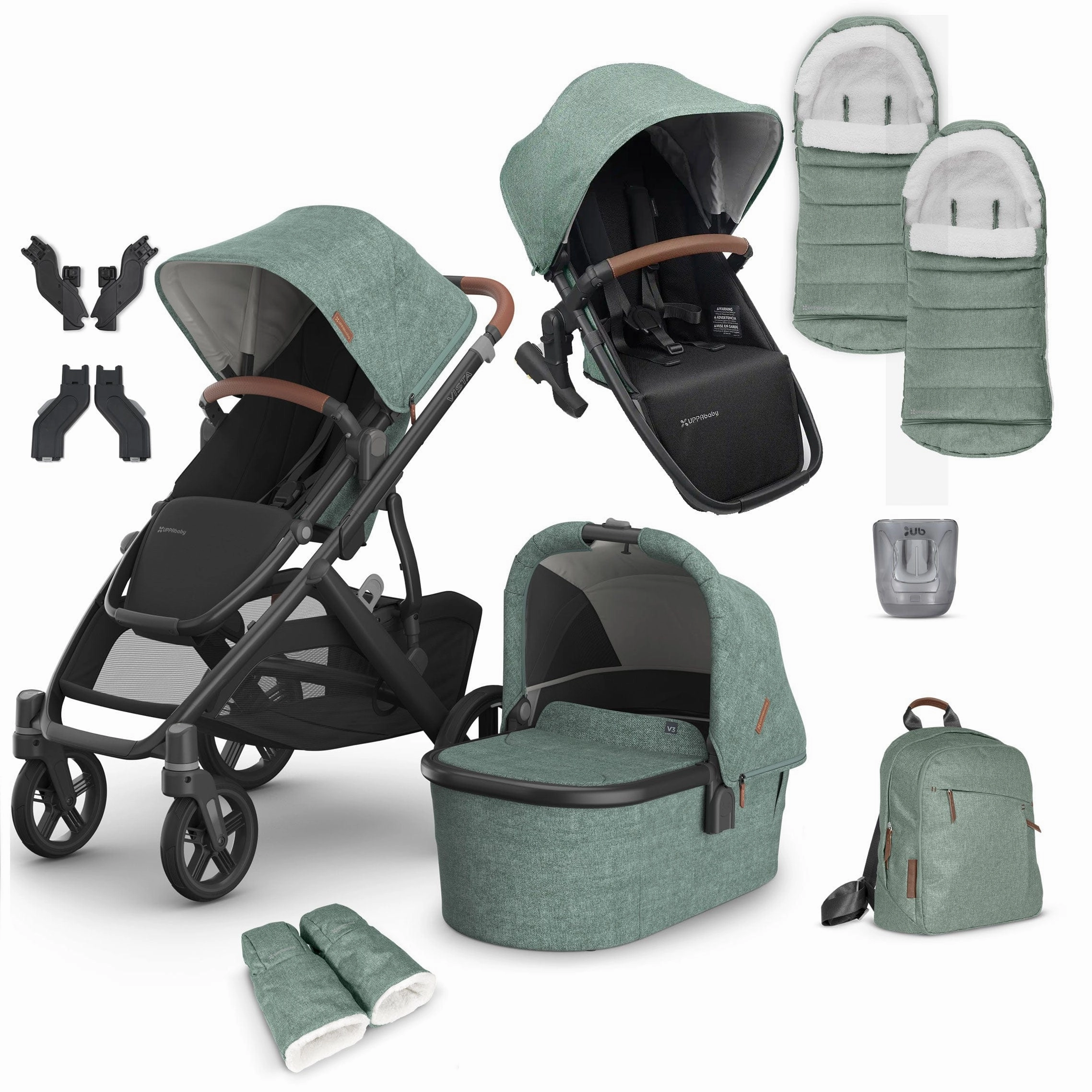 Uppababy Vista V3 Duo Complete Bundle - Gwen