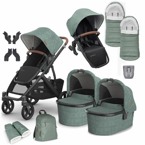 Uppababy Vista V3 Twin Complete Bundle - Gwen