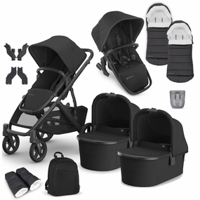 Uppababy Vista V3 Twin Complete Bundle - Jake