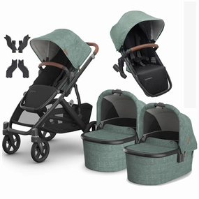 Uppababy Vista V3 Twin Pram - Gwen