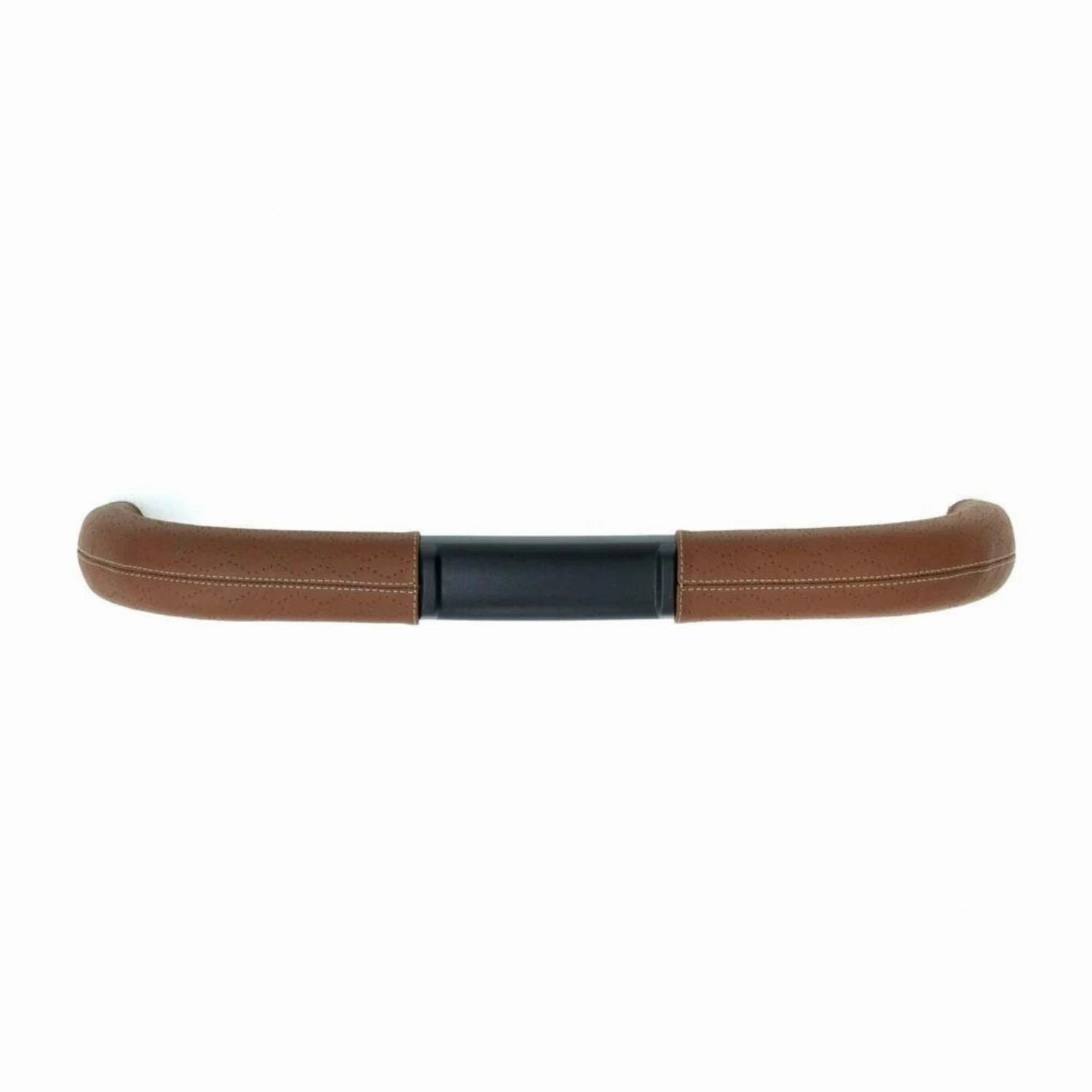 Veer Switch&Roll Leather Kit Luxe Bundle - &Roll Stroller Frame / Switchback Seat Luxe / Genuine Napa Leather Grips for Handle and Armbar - Saddle