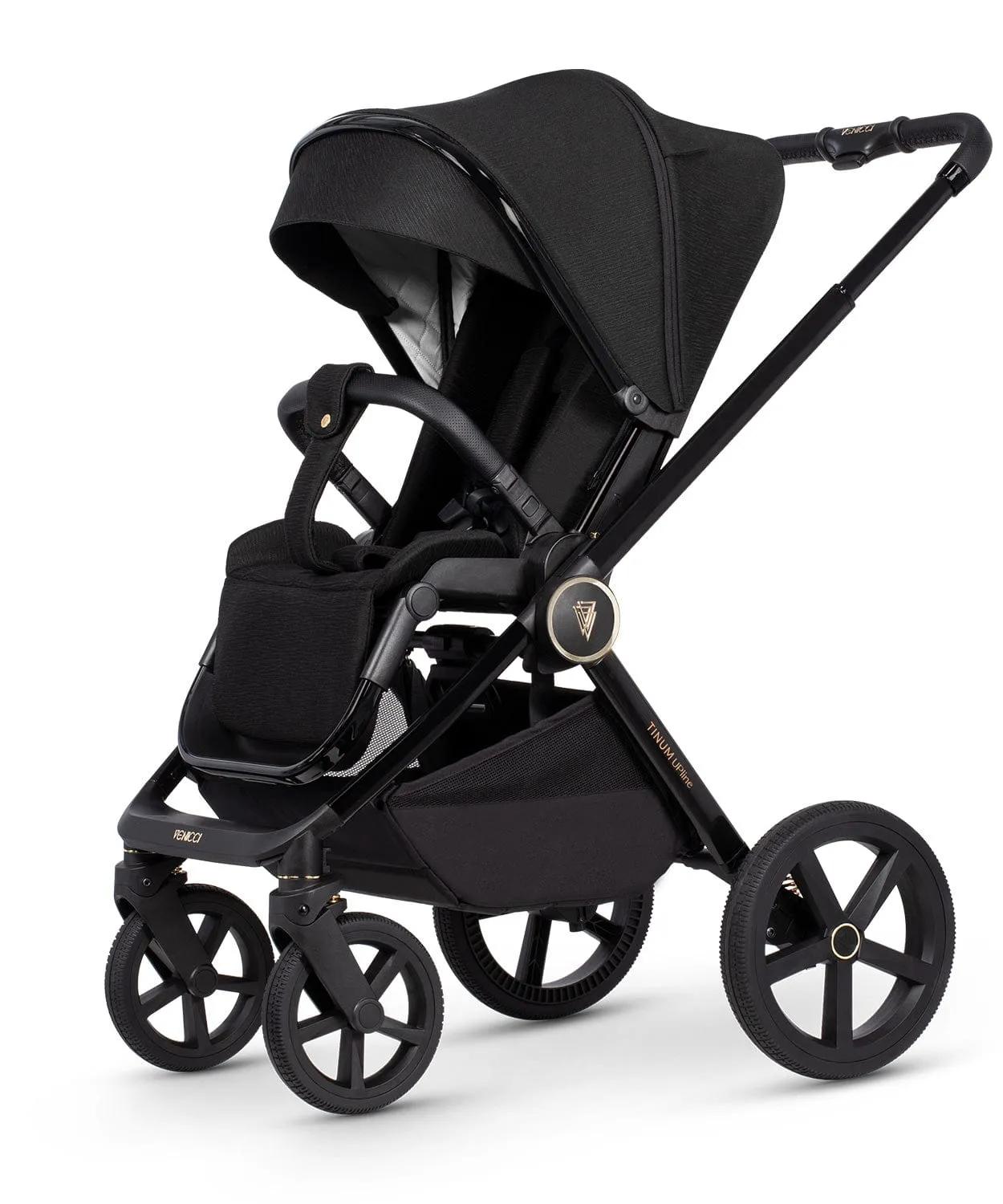 Venicci 3 in 1 Tinum UPLINE Pram - All Black