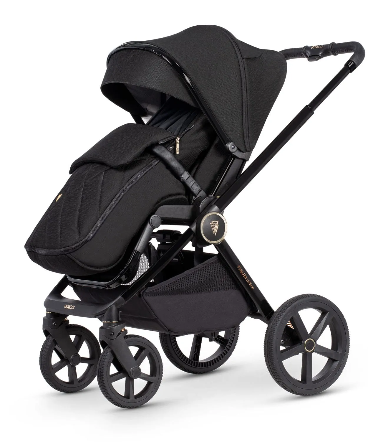 Venicci 3 in 1 Tinum UPLINE Pram - All Black