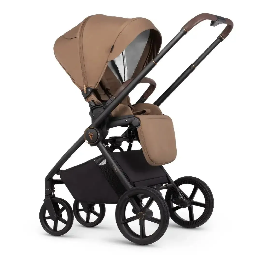 Venicci Claro 3 In 1   Isofix Base The Complete Travel System Bundle - Caramel