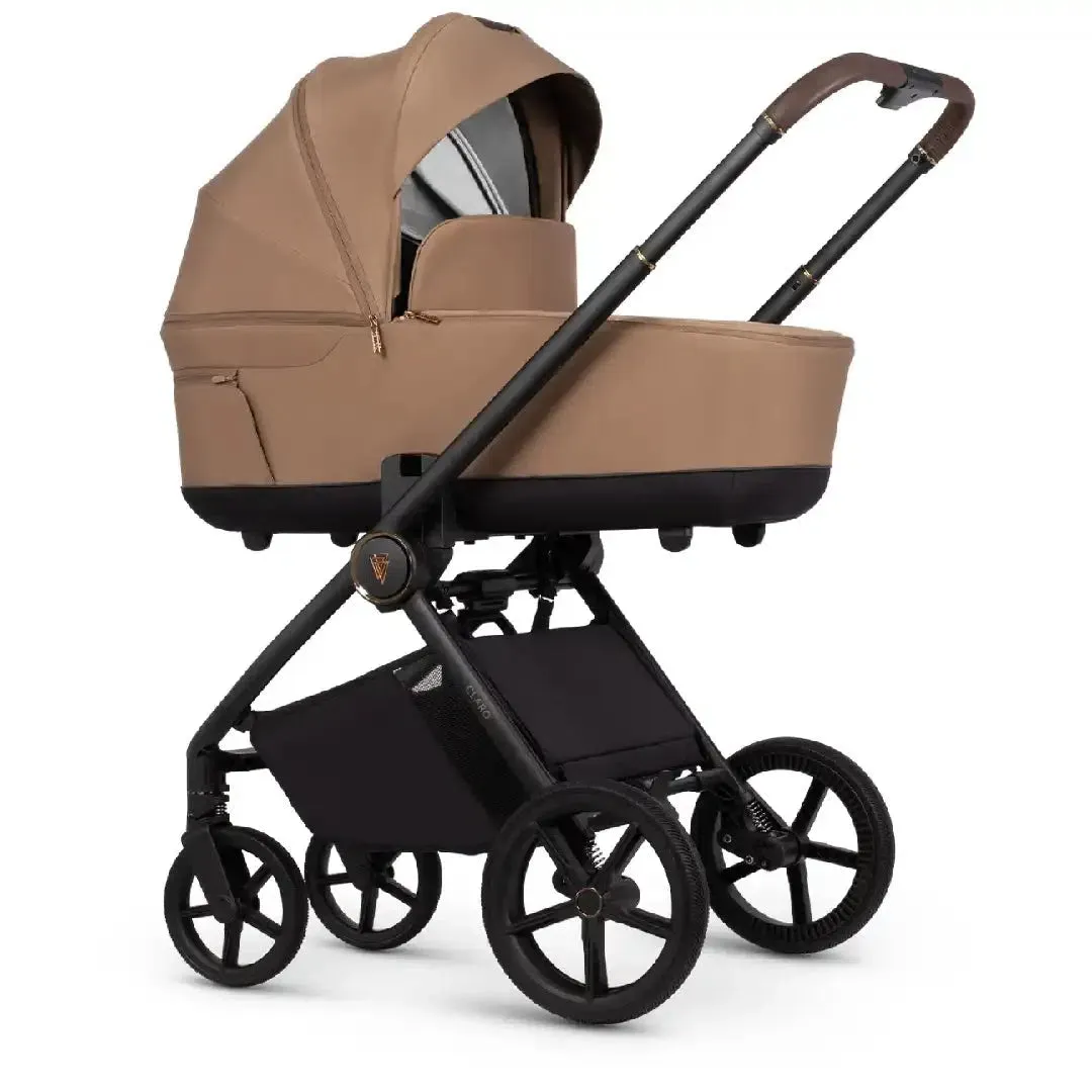 Venicci Claro 3 In 1   Isofix Base The Complete Travel System Bundle - Caramel