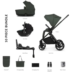 Venicci Claro 3 In 1   Isofix Base The Complete Travel System Bundle - Forest