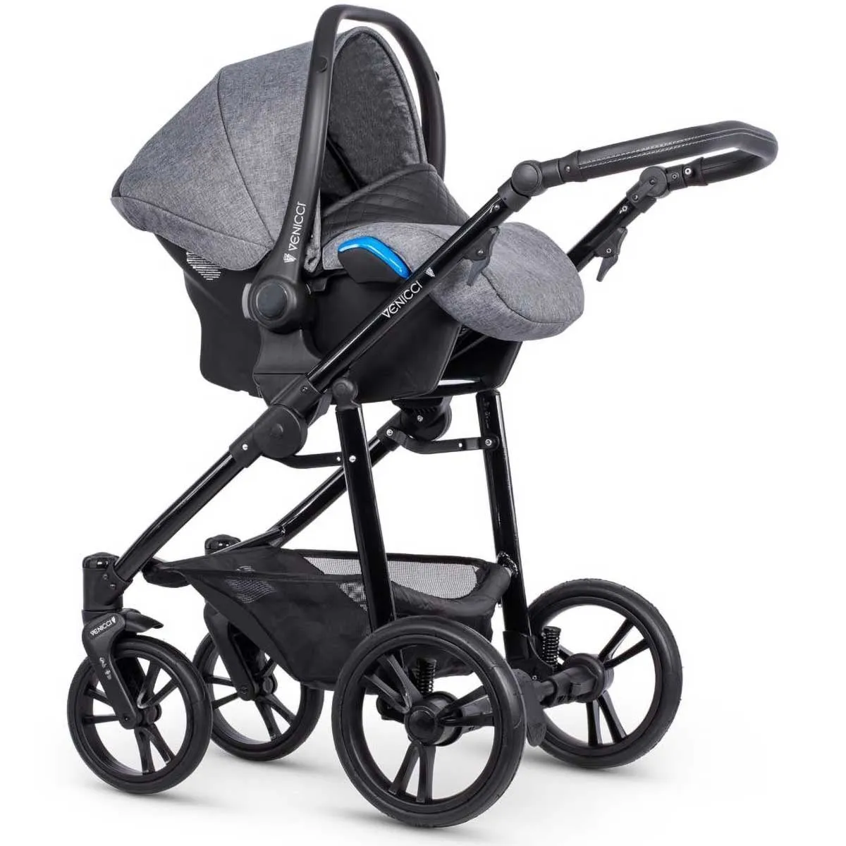 Venicci Shadow 2.0 3-in-1 Travel System, Denim Grey