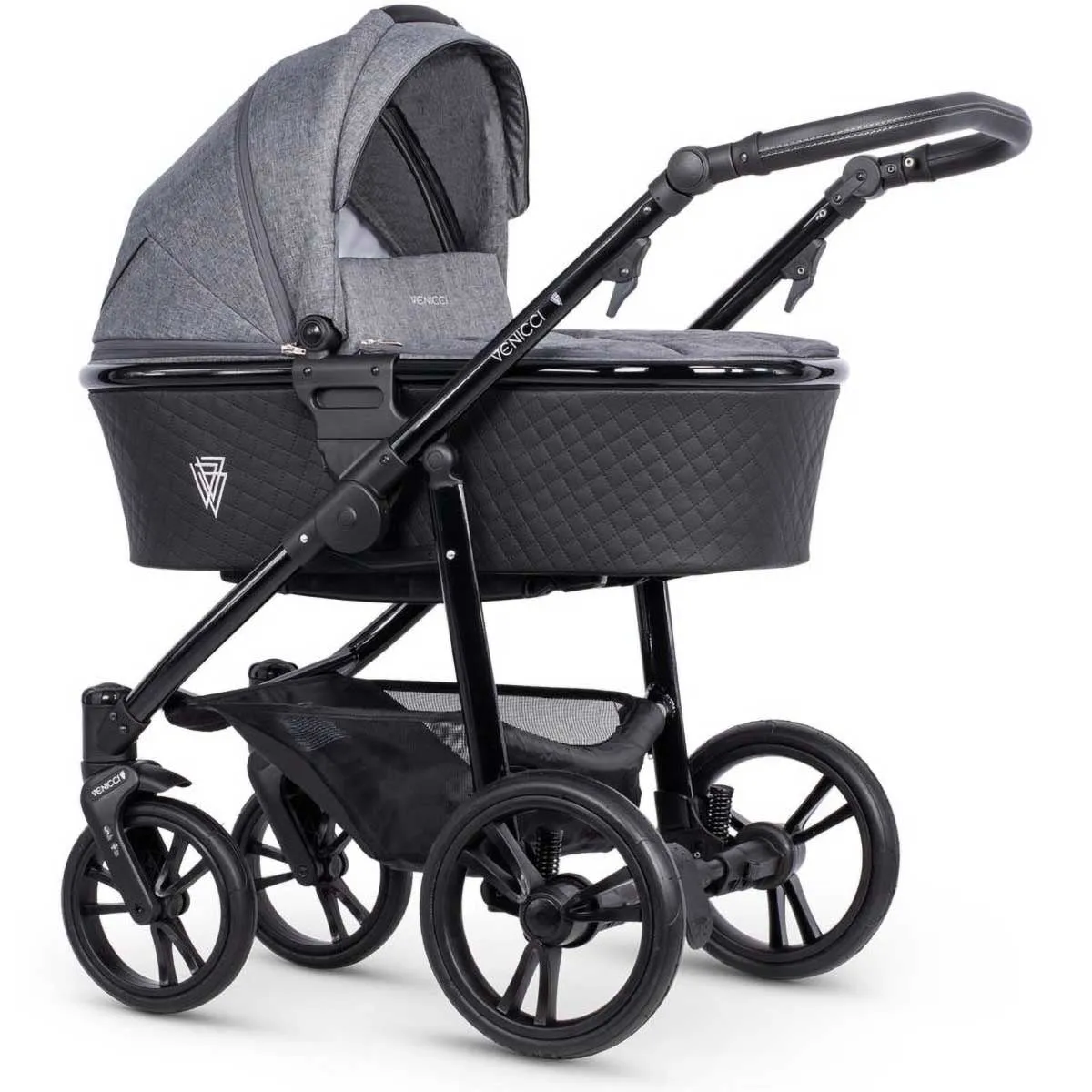 Venicci Shadow 2.0 3-in-1 Travel System, Denim Grey