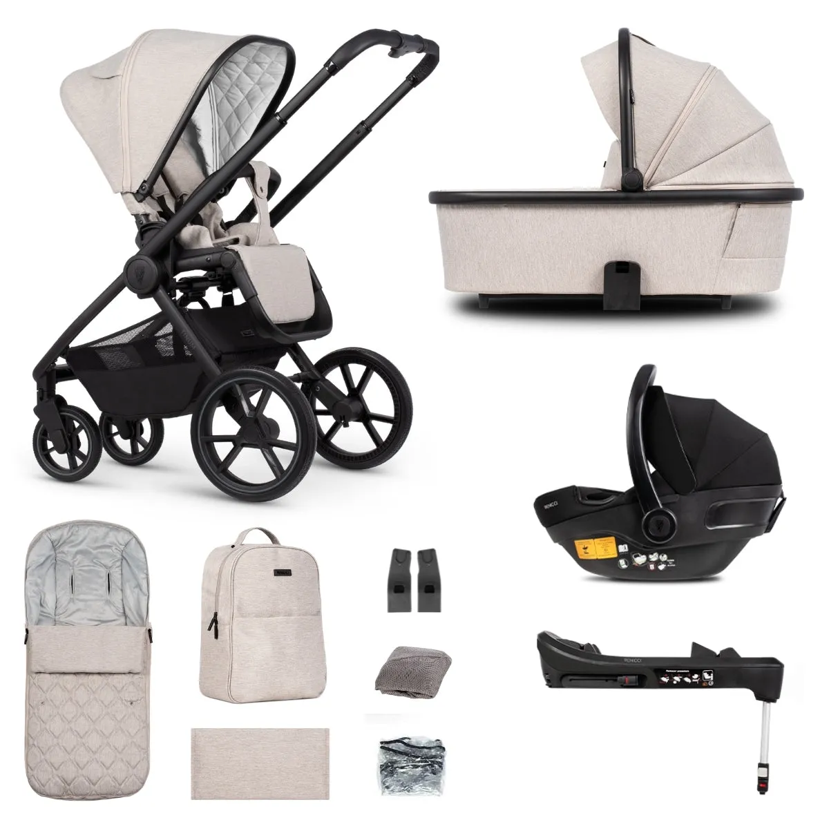 Venicci Tinum Edge 3in1   Isofix Base Complete Travel System Bundle