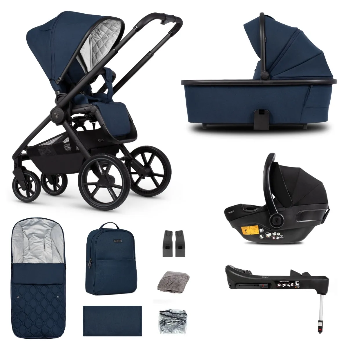 Venicci Tinum Edge 3in1   Isofix Base Complete Travel System Bundle