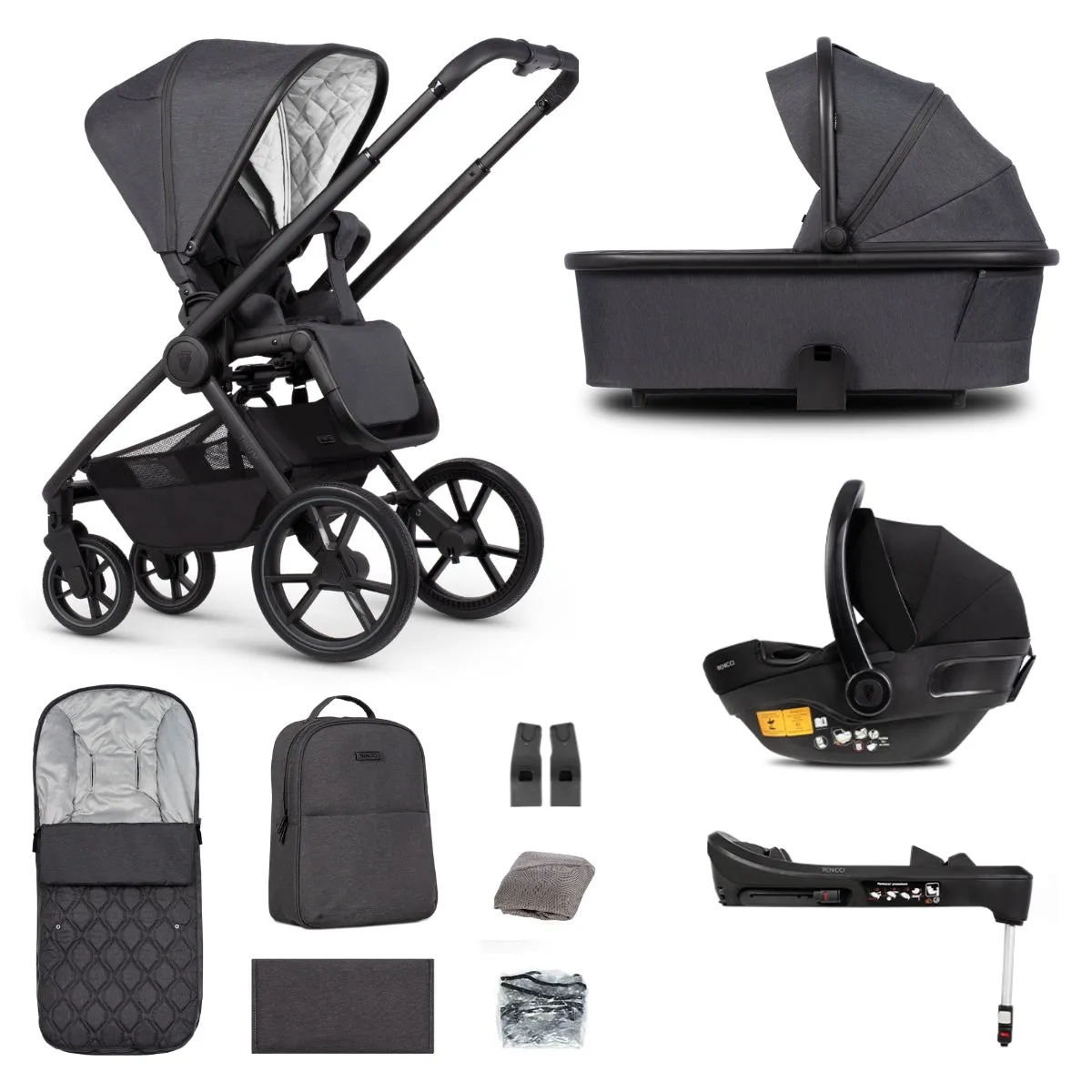 Venicci Tinum Edge 3in1   Isofix Base Complete Travel System Bundle