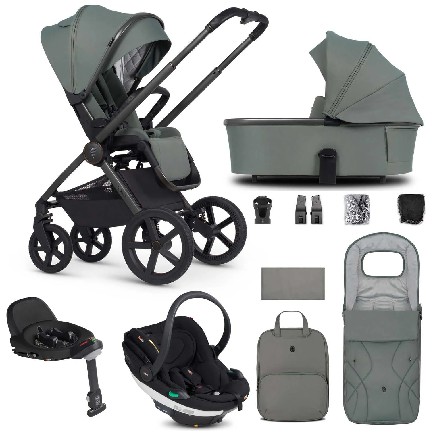 Venicci Tinum Upline 2 3in1 BeSafe Travel System - Aloe