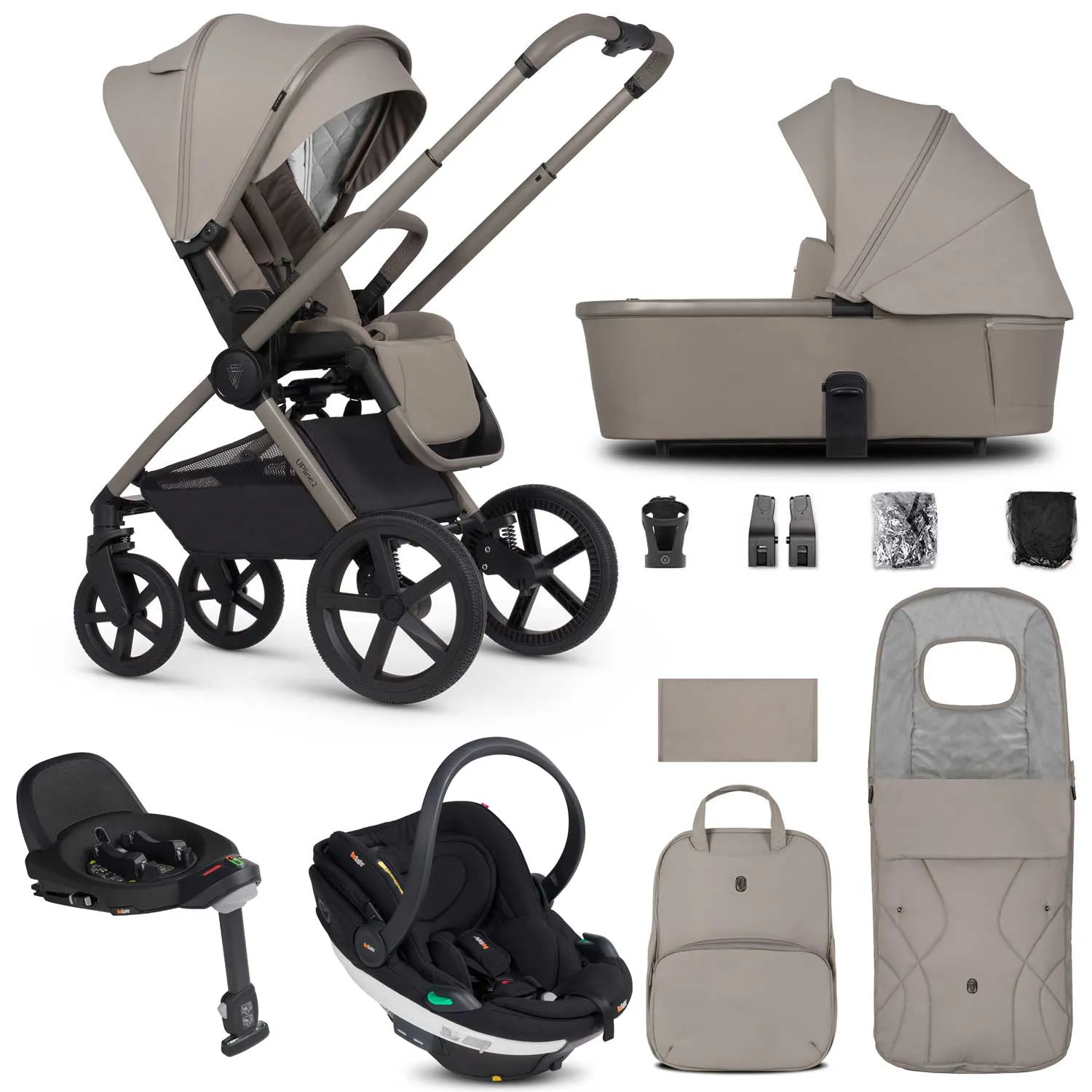 Venicci Tinum Upline 2 3in1 BeSafe Travel System - Taupe