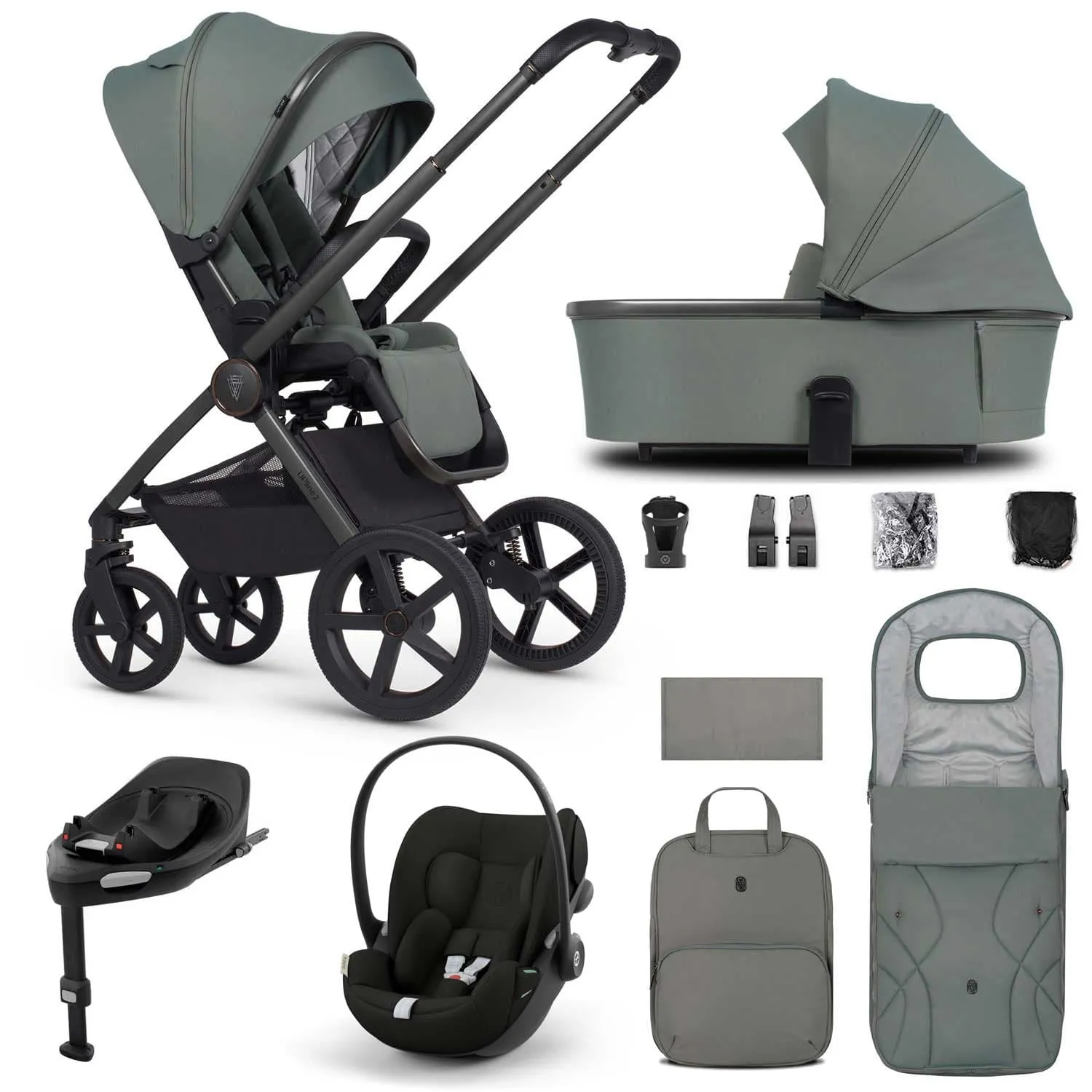 Venicci Tinum Upline 2 3in1 Cybex Travel System - Aloe