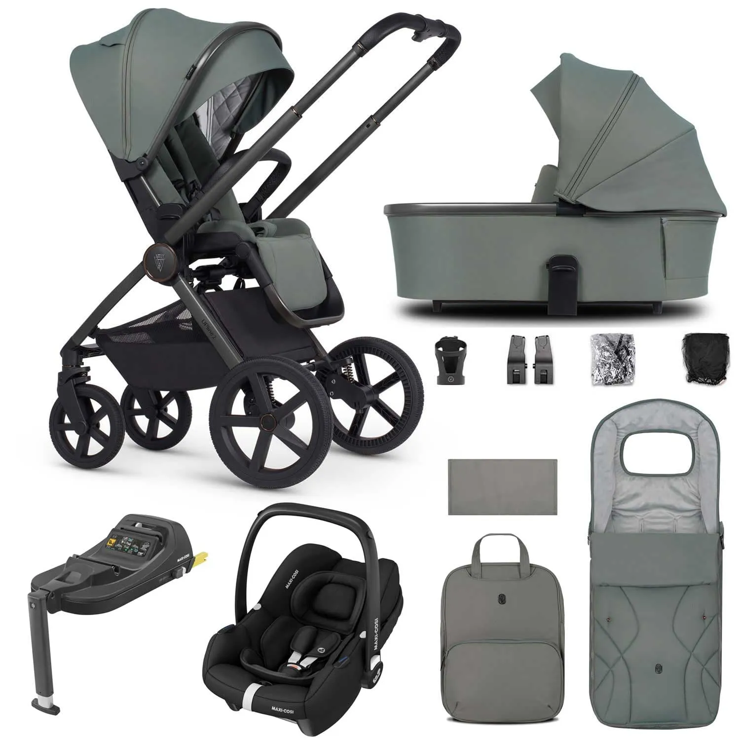 Venicci Tinum Upline 2 3in1 Maxi-Cosi Travel System - Aloe