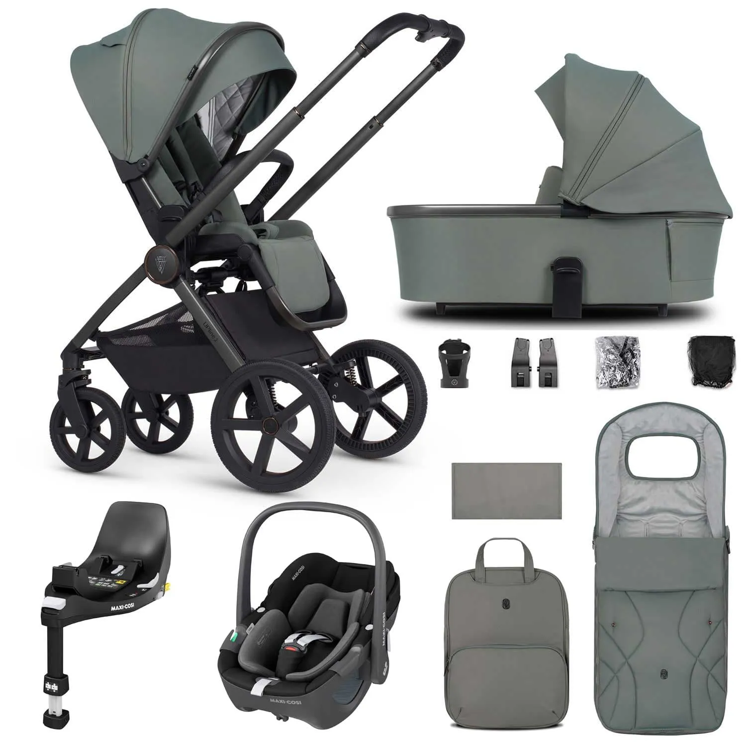 Venicci Tinum Upline 2 3in1 Maxi-Cosi Travel System - Aloe