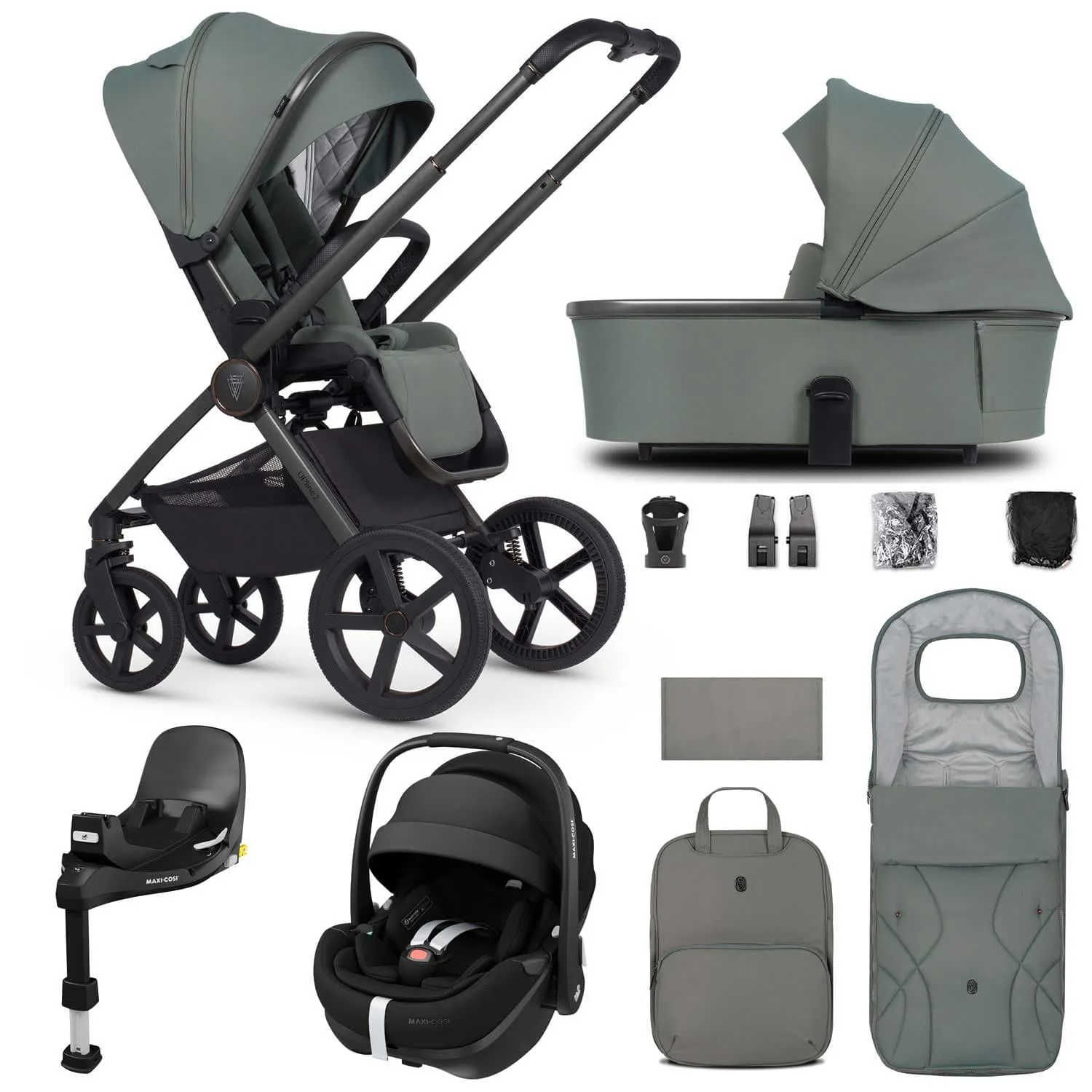 Venicci Tinum Upline 2 3in1 Maxi-Cosi Travel System - Aloe
