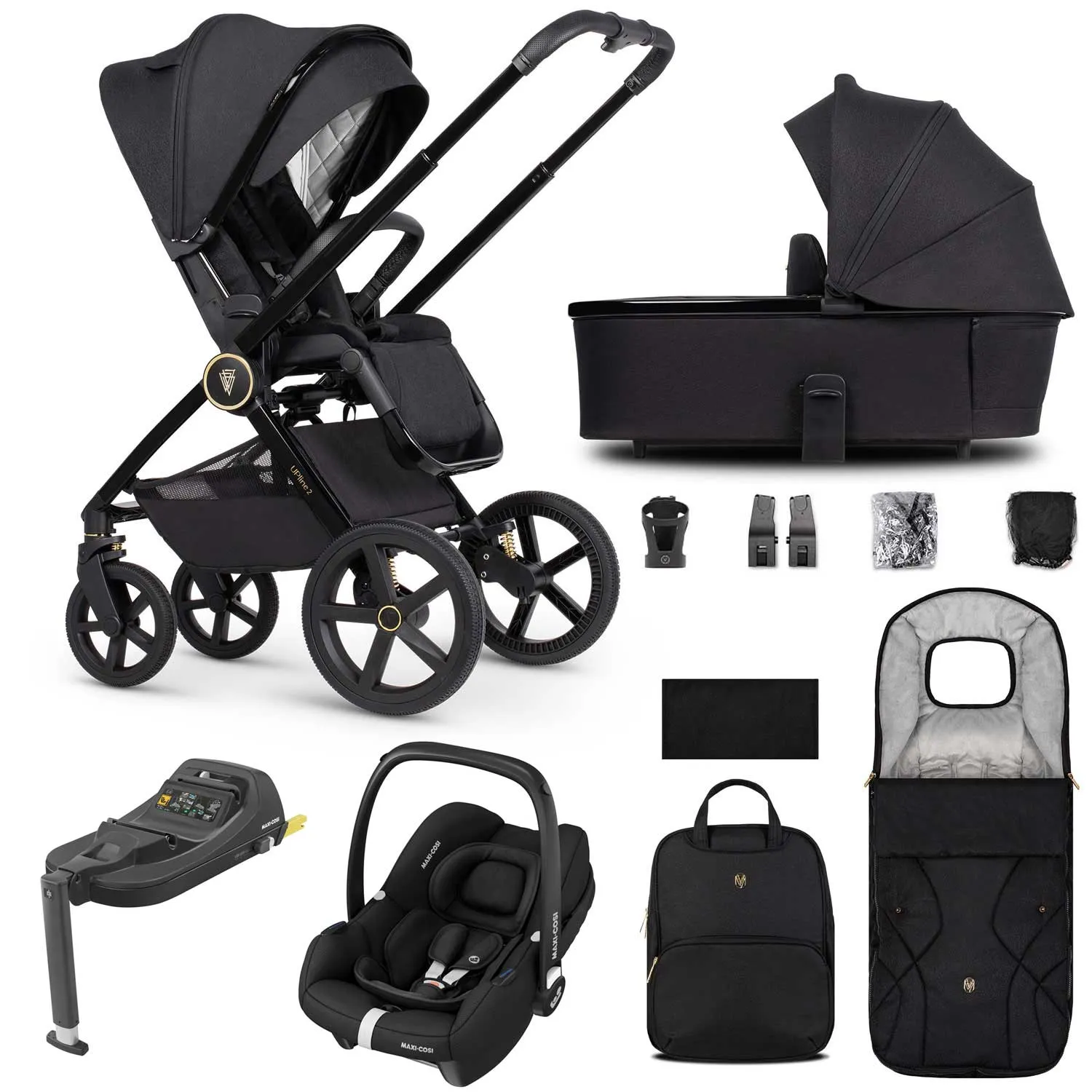 Venicci Tinum Upline 2 3in1 Maxi-Cosi Travel System - Black