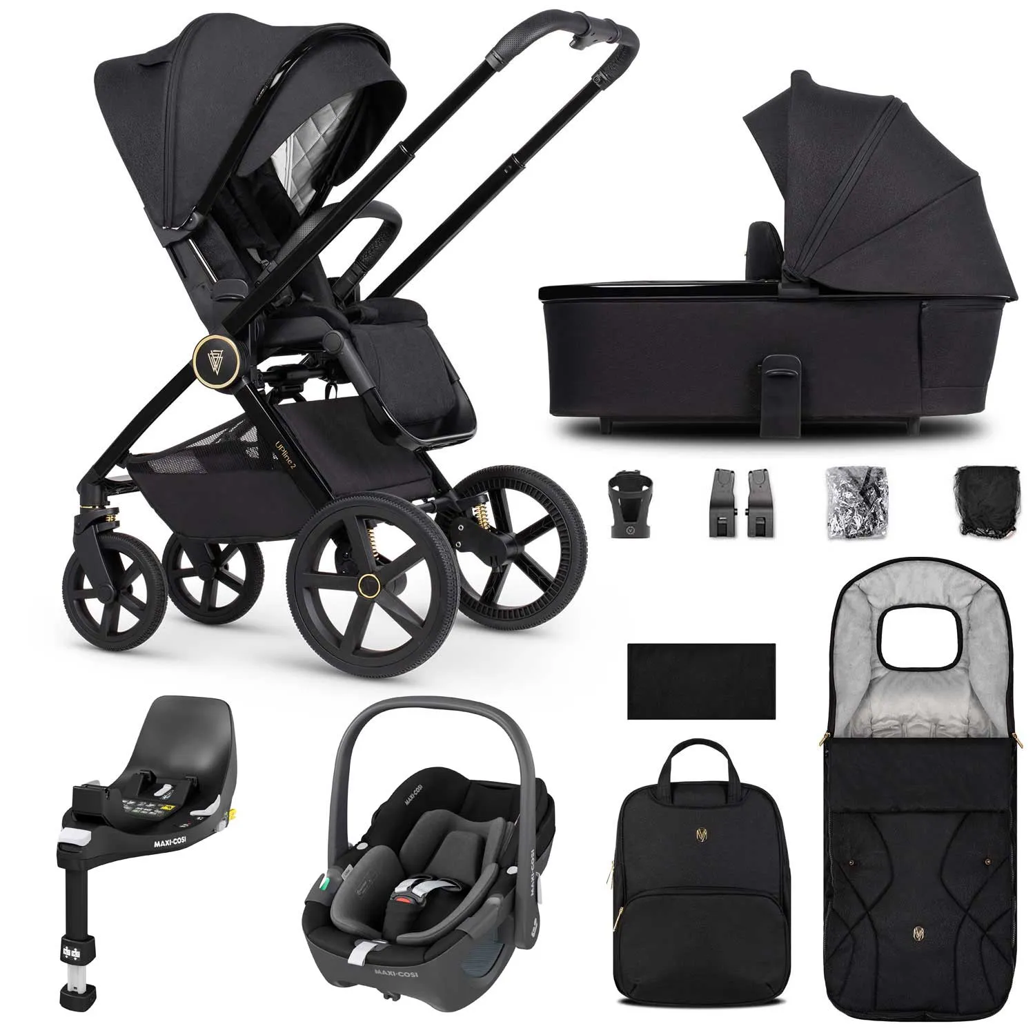 Venicci Tinum Upline 2 3in1 Maxi-Cosi Travel System - Black