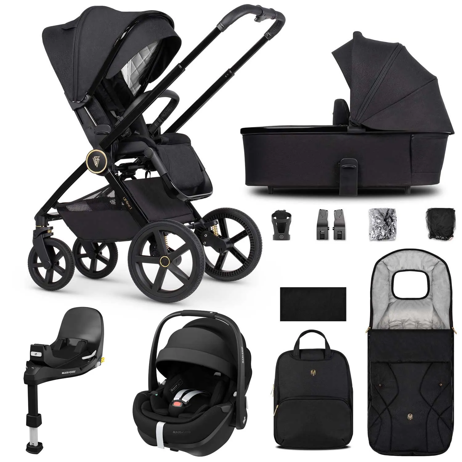 Venicci Tinum Upline 2 3in1 Maxi-Cosi Travel System - Black
