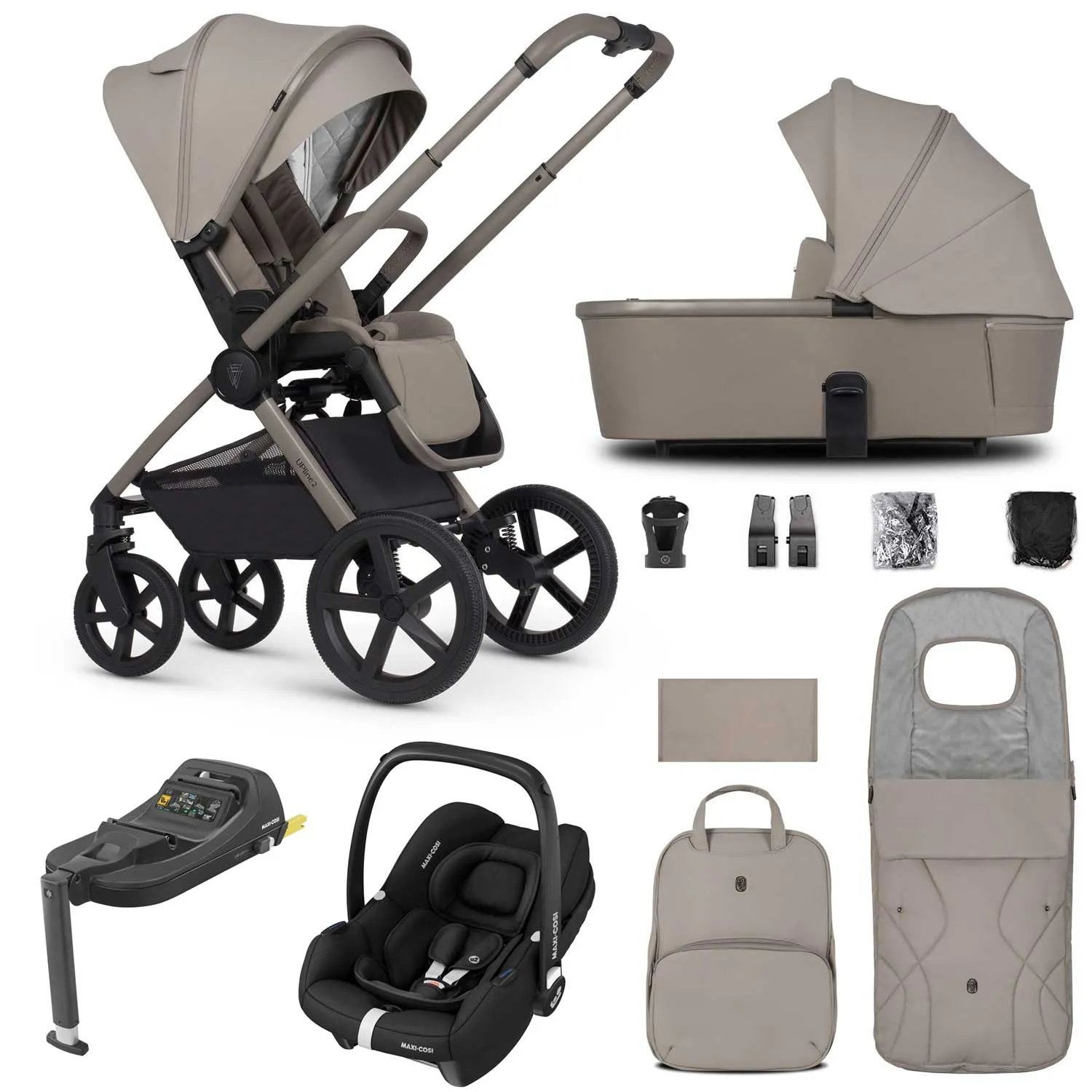 Venicci Tinum Upline 2 3in1 Maxi-Cosi Travel System - Taupe