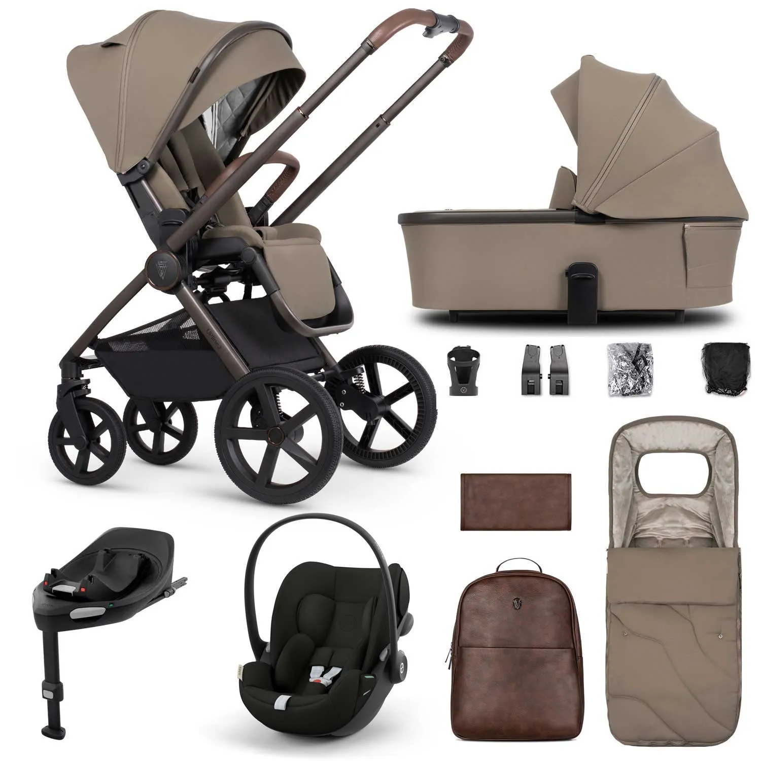 Venicci Tinum Upline 2 SE 3in1 Cybex Travel System - Powder
