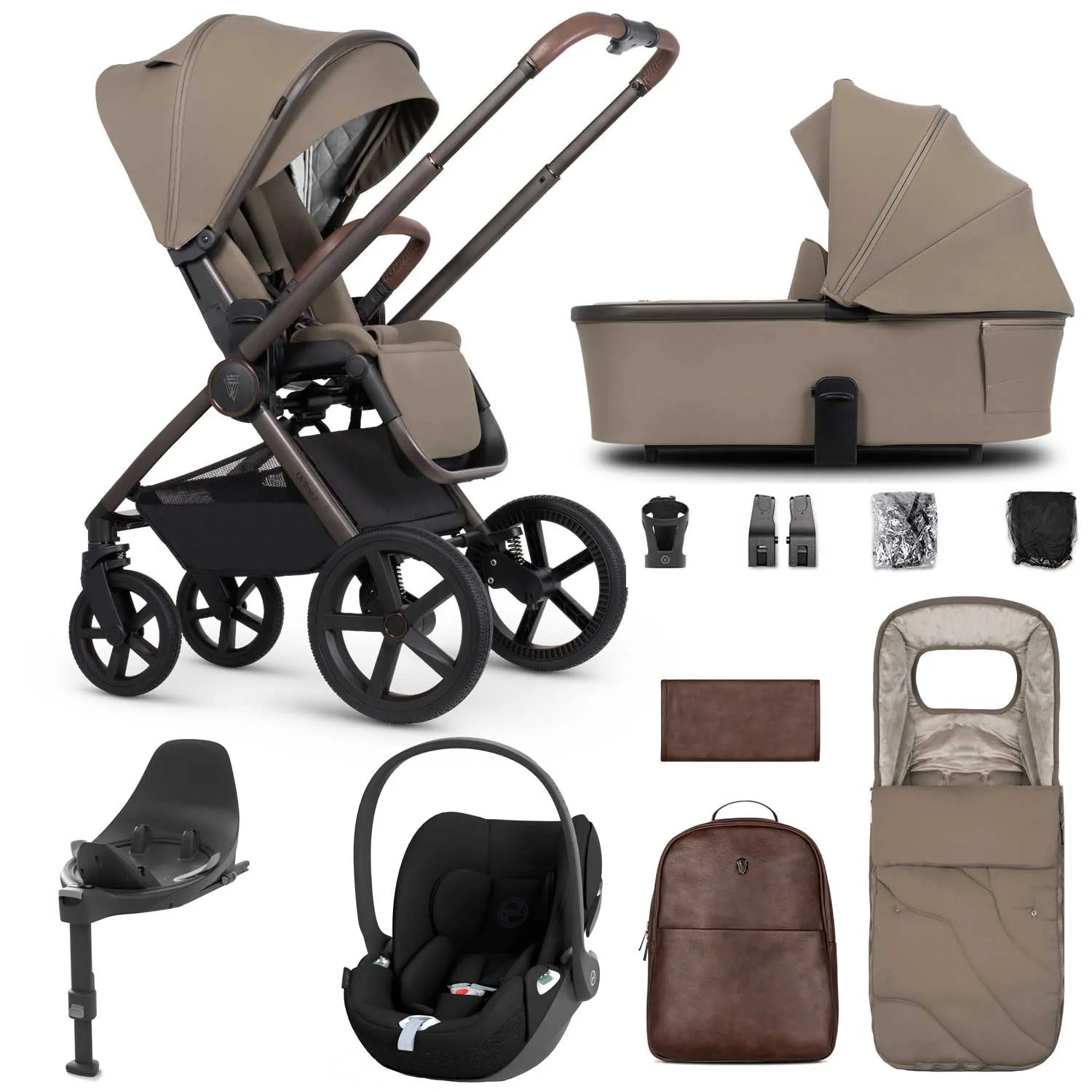 Venicci Tinum Upline 2 SE 3in1 Cybex Travel System - Powder
