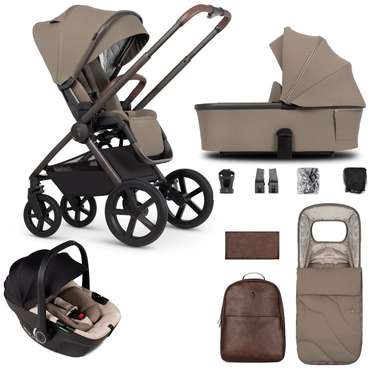 Venicci Tinum Upline 2 Special Edition 3 in 1 Travel System- Powder
