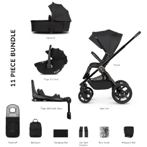 Venicci Upline 2 3 In 1   Base Bundle - All Black