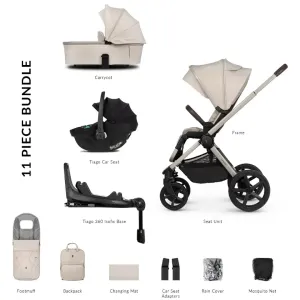 Venicci Upline 2 3 In 1   Base Bundle - Stone Beige