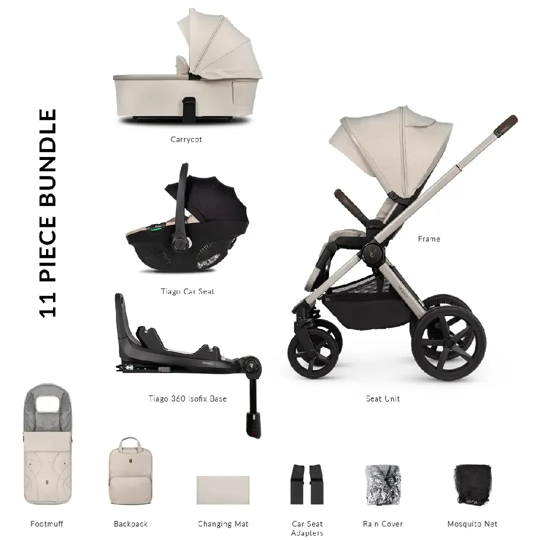 Venicci Upline 2 3 In 1   Base Bundle - Stone Beige