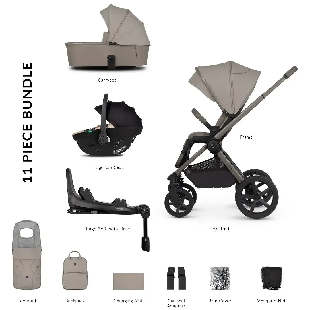Venicci Upline 2 3 In 1   Base Bundle - Taupe