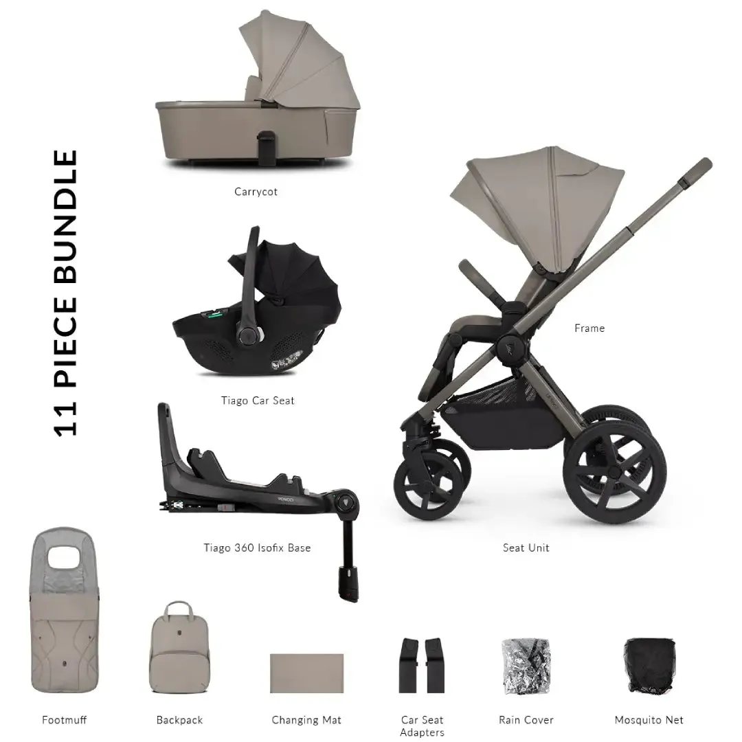 Venicci Upline 2 3 In 1   Base Bundle - Taupe