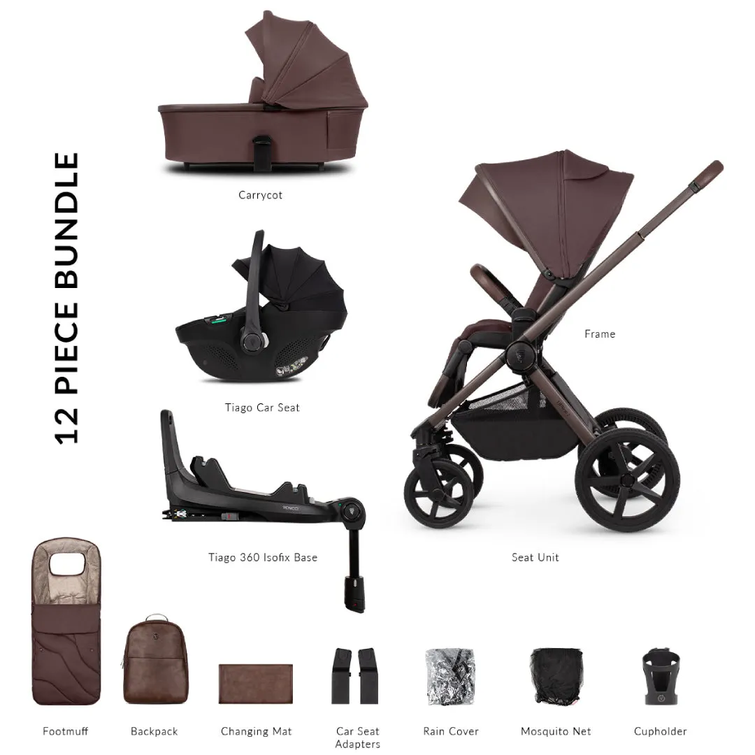 Venicci Upline 2 SE 3 In 1   Base - Burgundy