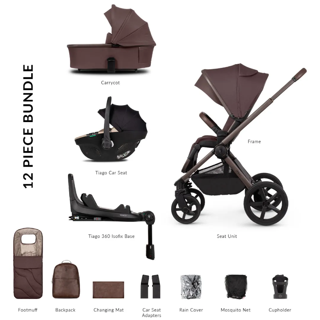 Venicci Upline 2 SE 3 In 1   Base - Burgundy
