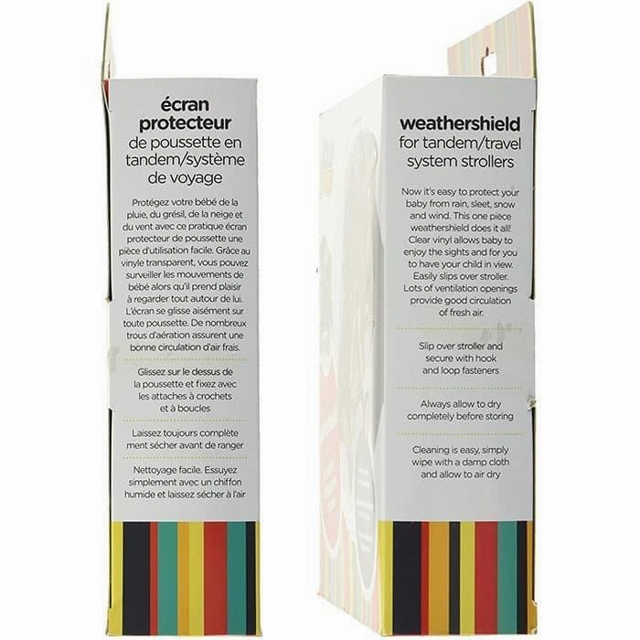 Weathershield for Tandem / Travel System Strollers