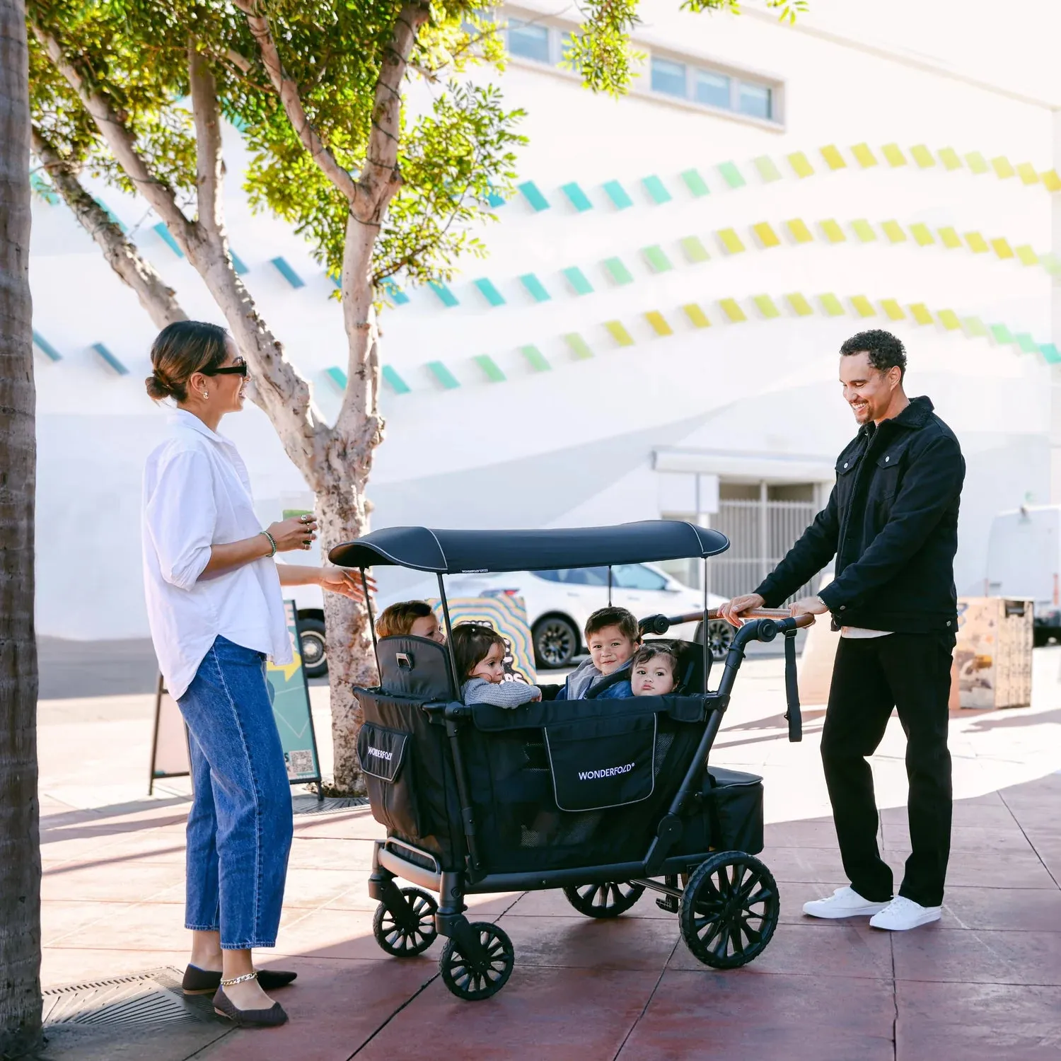 Wonderfold - L4 Quad Push Wagon Stroller