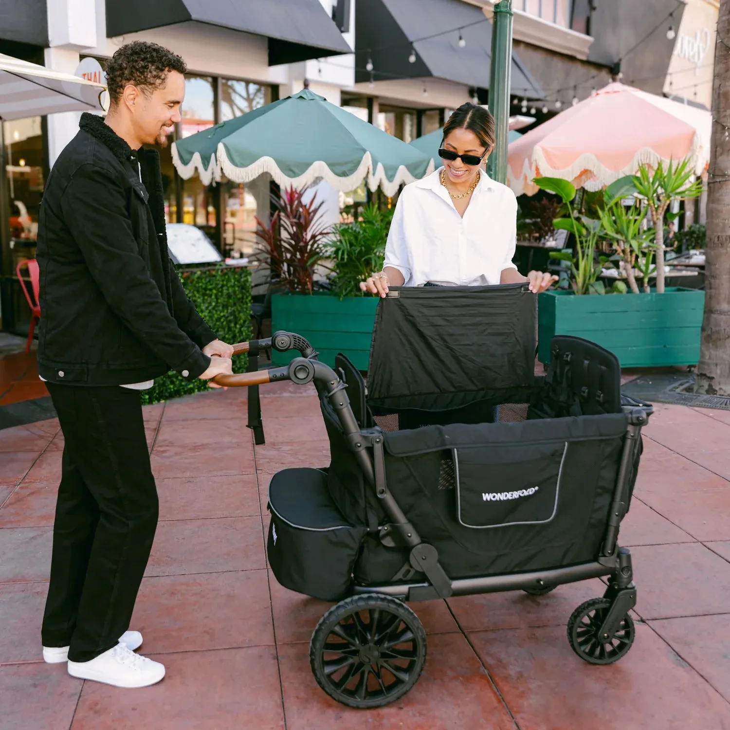 Wonderfold - L4 Quad Push Wagon Stroller