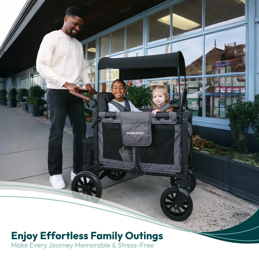 Wonderfold - W2 LUXE PRO - Push Double Stroller