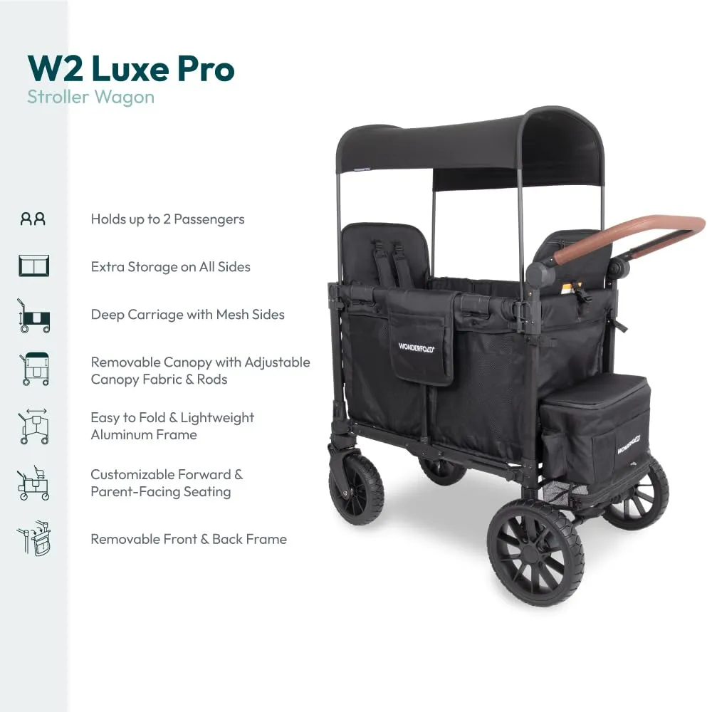 Wonderfold - W2 LUXE PRO - Push Double Stroller