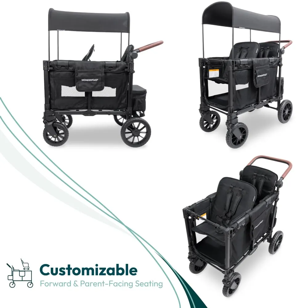 Wonderfold - W2 LUXE PRO - Push Double Stroller