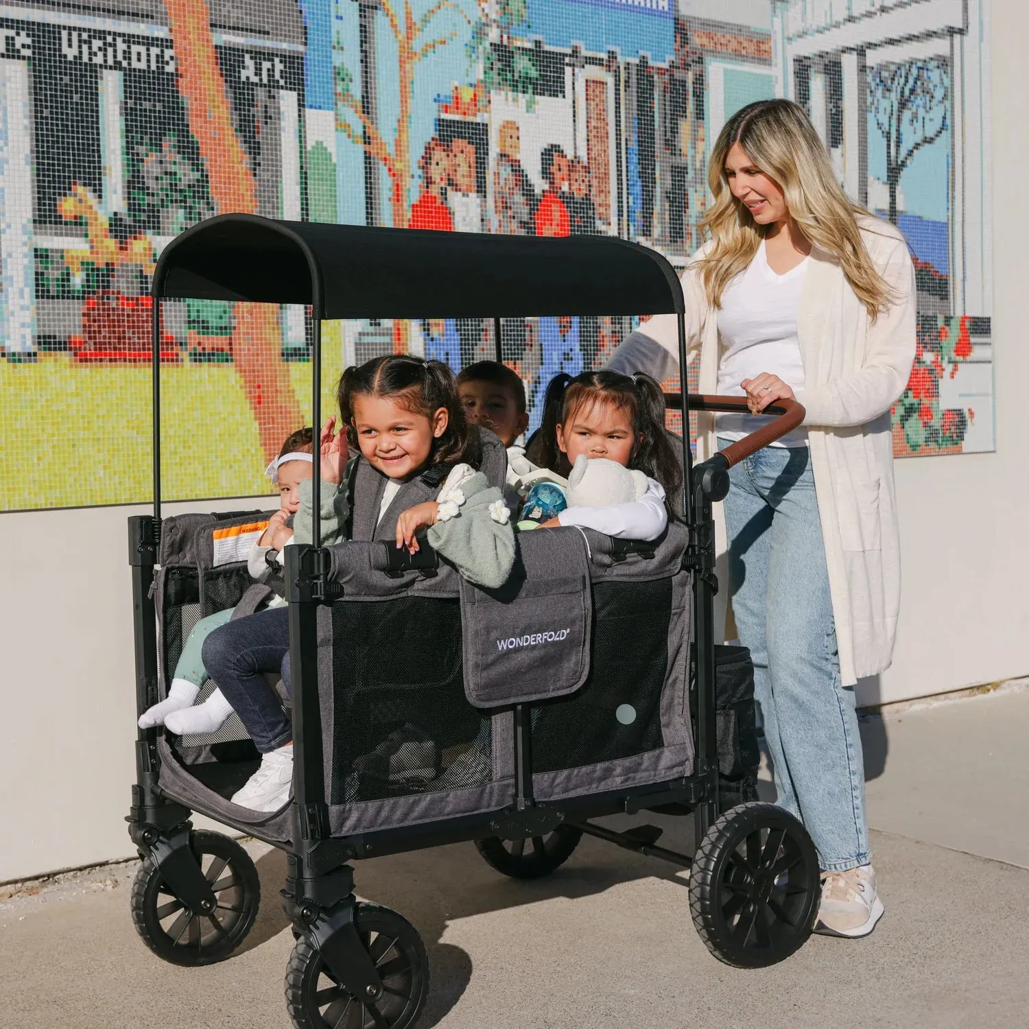 Wonderfold - W2 LUXE PRO - Push Double Stroller