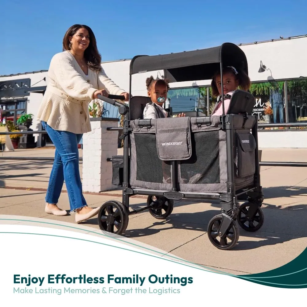 Wonderfold - W2 PRO Elite - Push Double Stroller Wagon