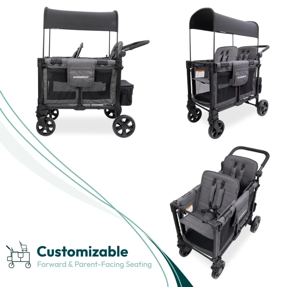 Wonderfold - W2 PRO Elite - Push Double Stroller Wagon