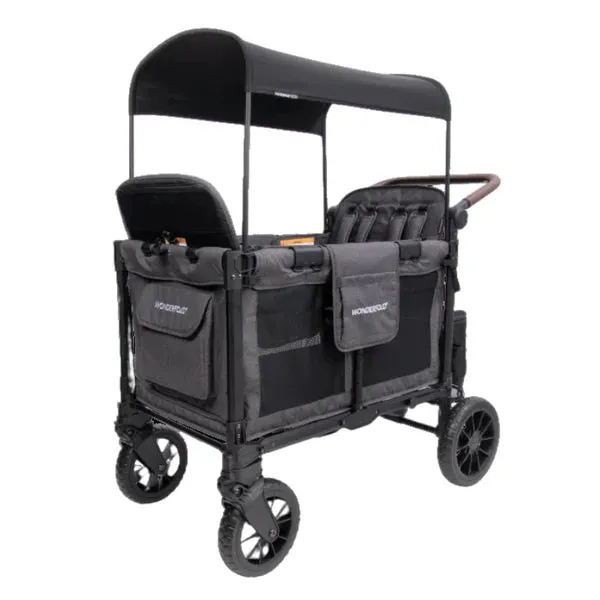 Wonderfold W4 ELITE Push Quad Stroller Wagon