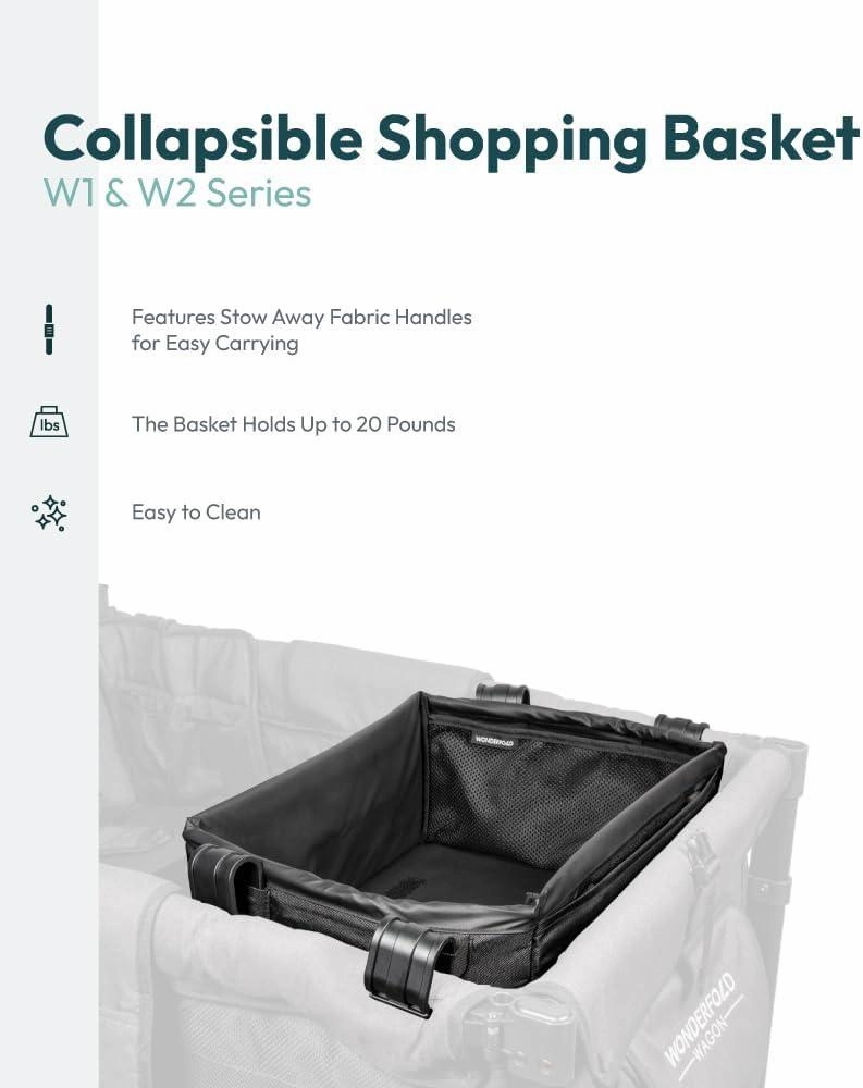 Wonderfold Collapsible Shopping Basket for W1/W2 & W4 Wagon