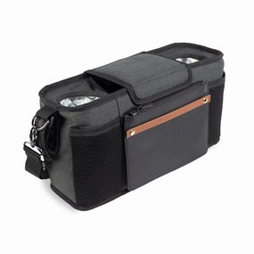 Wonderfold Parent Console with 2 Insulated Cup Holders - Black