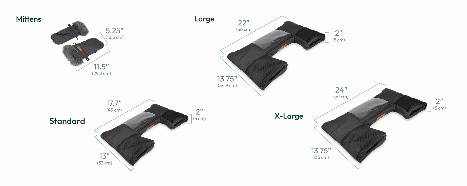 Wonderfold Stroller Wagon Mittens